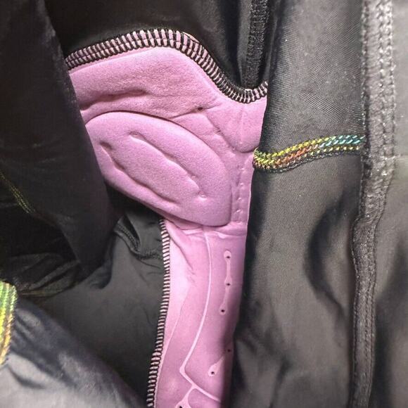 Santic Cycling Pants Women's 2XL Black Colorful Padded Compression Training - Picture 9 of 10